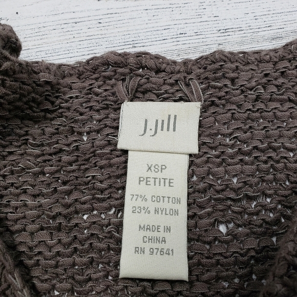 J Jill Long Sleeve Loose Knit Sweater XS Petite - Picture 5 of 5